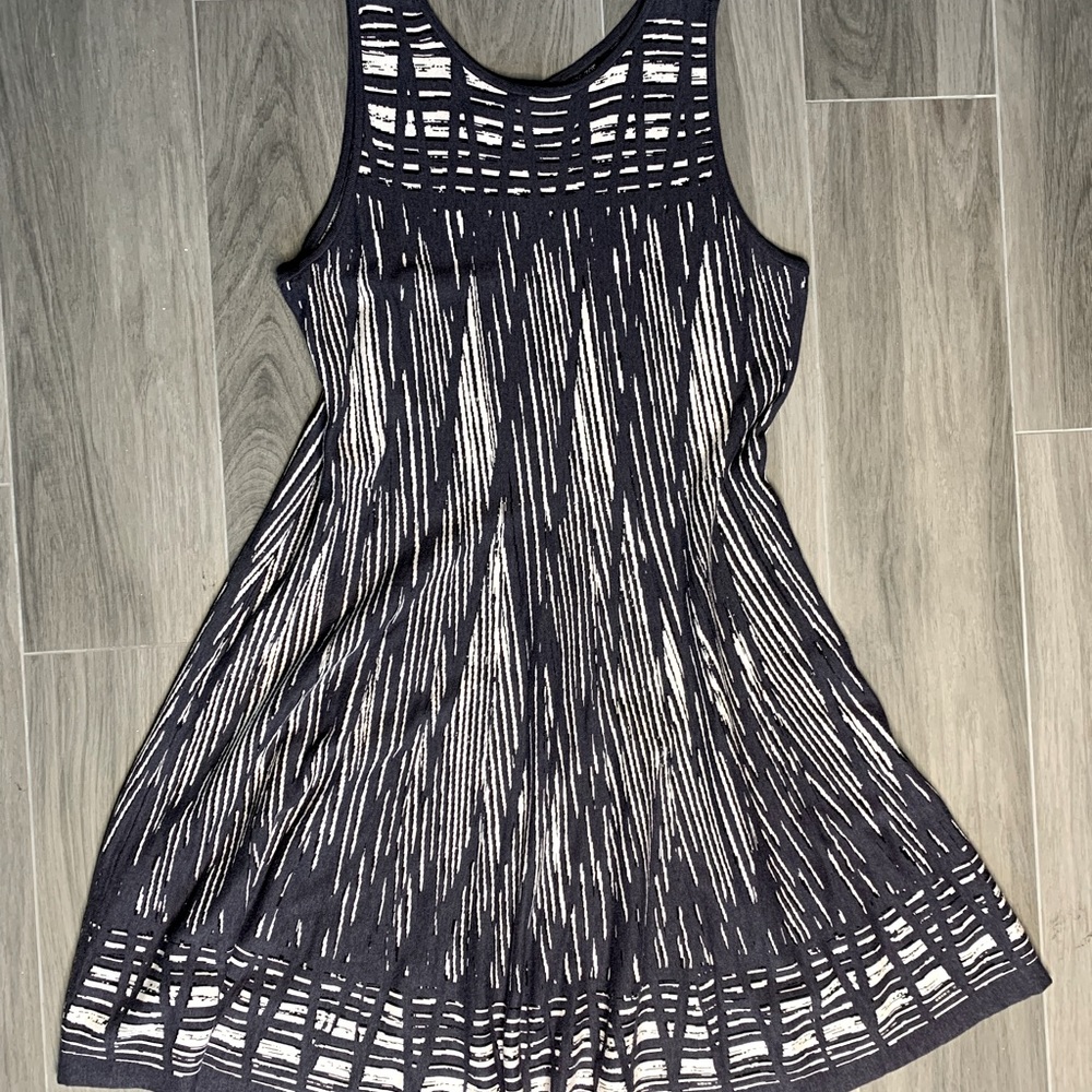 NIC + ZOE Dashed Diamonds Fit and Flare Dress PLUS SIZE